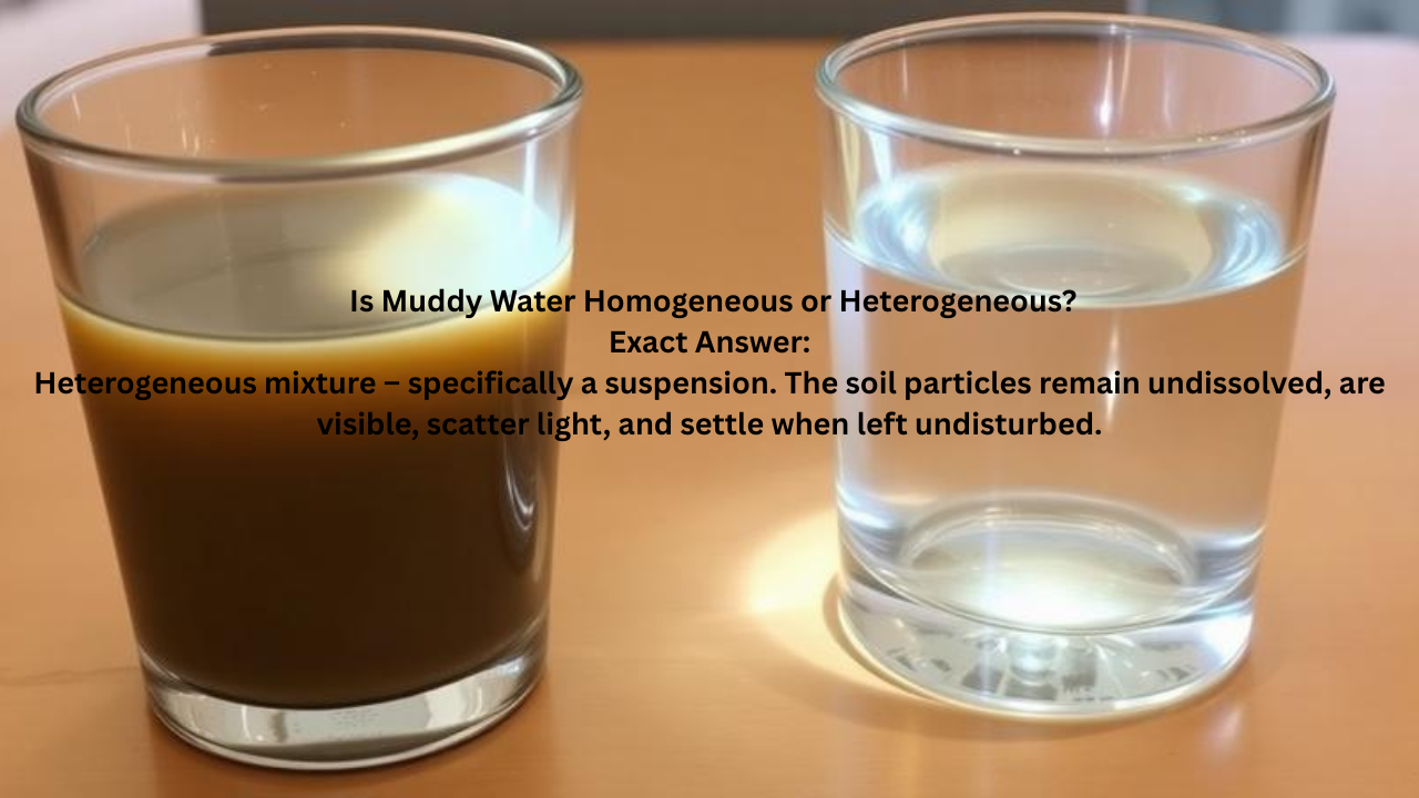 Is Muddy Water Homogeneous or Heterogeneous? Simple Answer