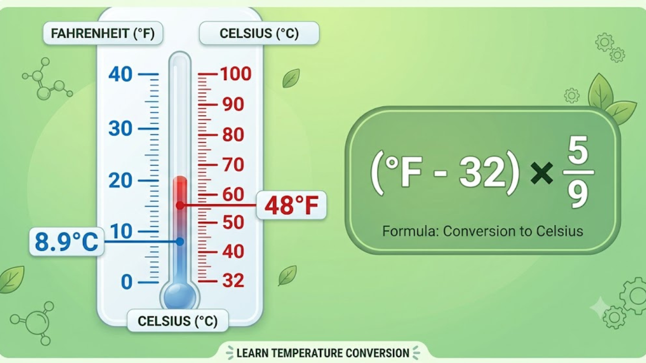 48 Grados Fahrenheit a Centígrados: Easy Conversion